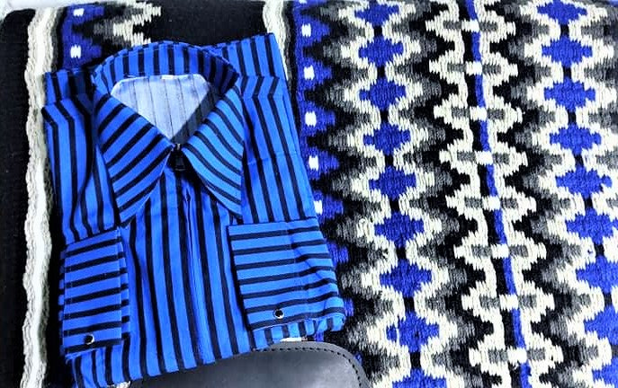 Blue & Black Saddle Pad