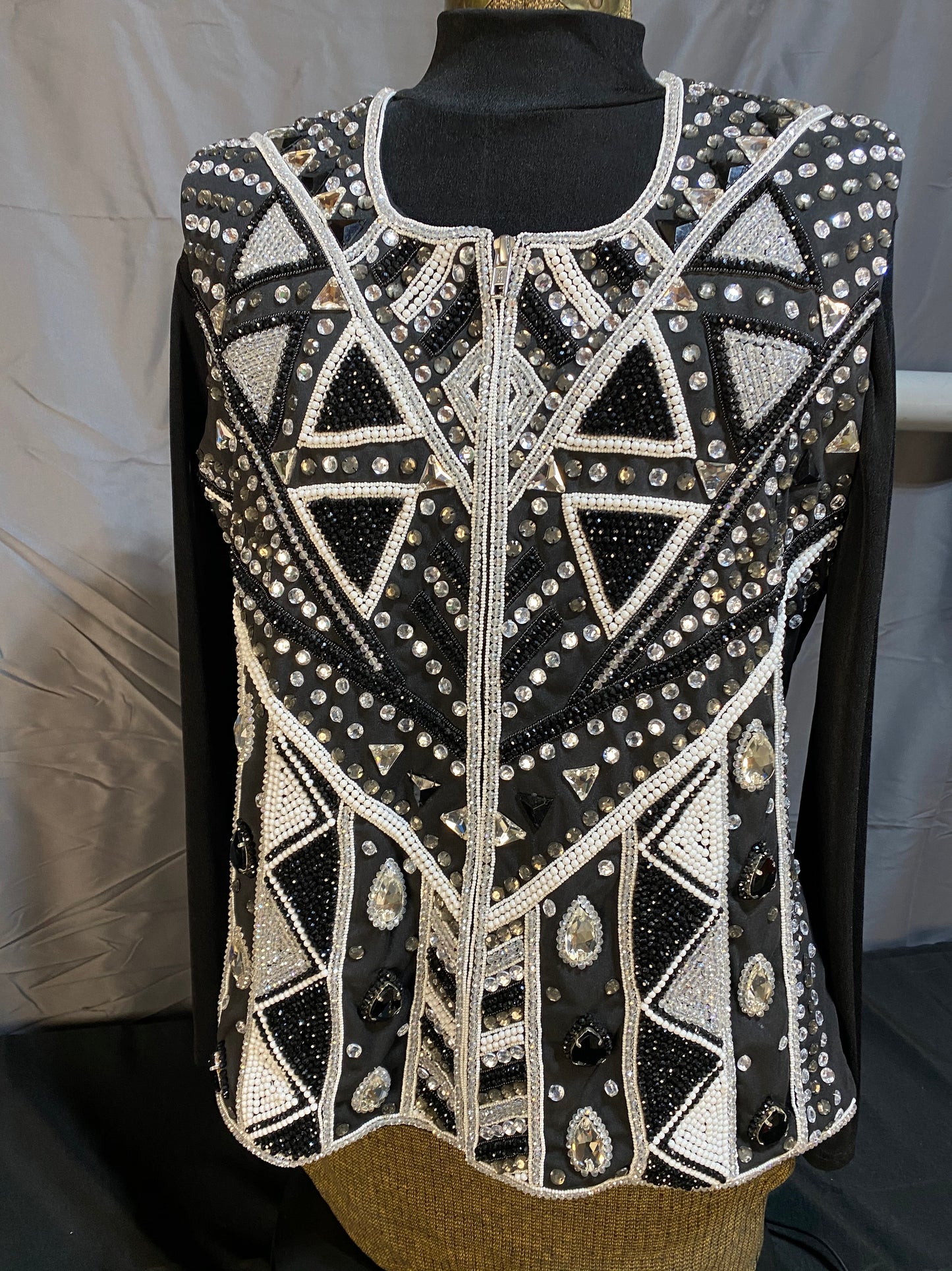 Black & Silver Vest