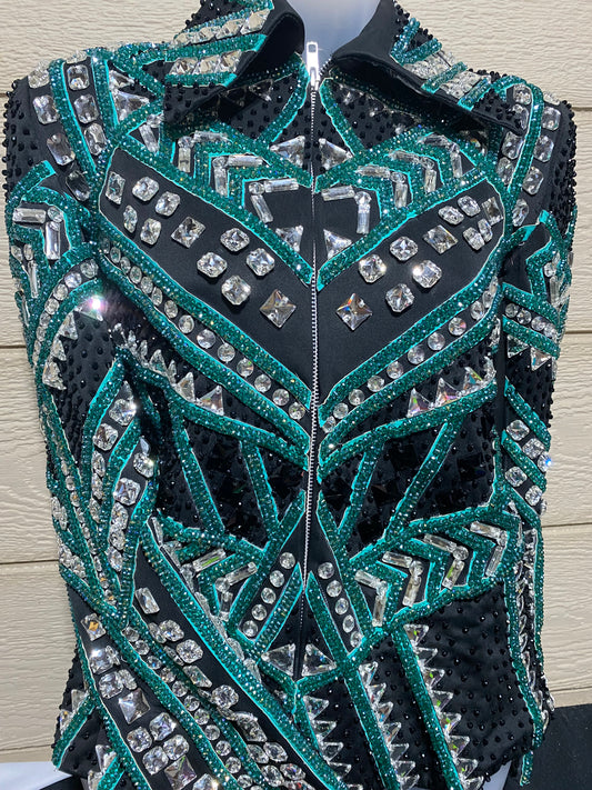 Black & Teal Jacket